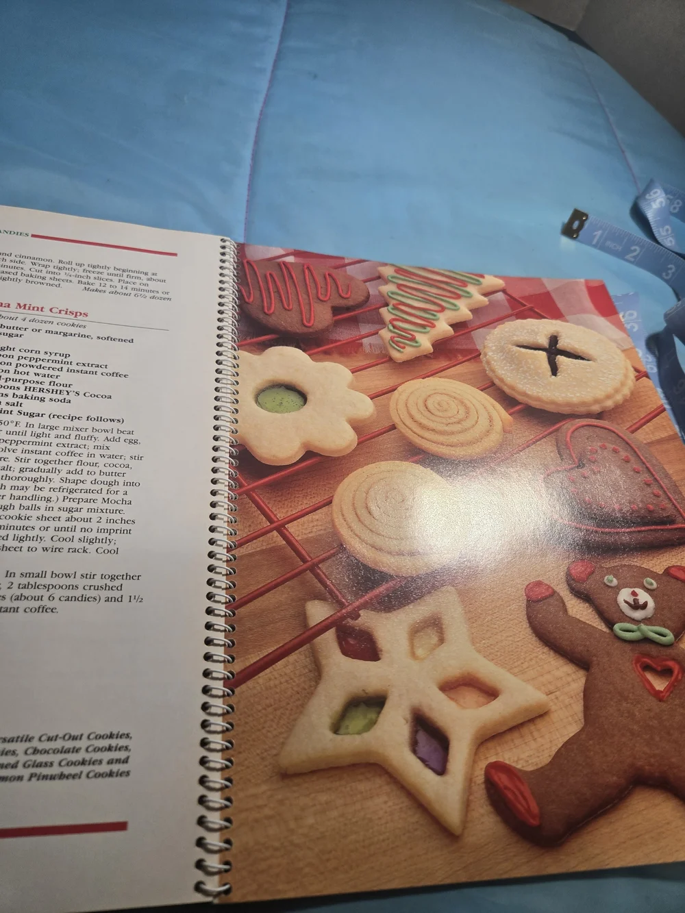 Treasury of Christmas Recipes Cookbook - White/Cream Cover